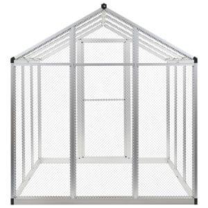 Coteț păsări de exterior, 183 x 178 x 194 cm, aluminiu - Img 3