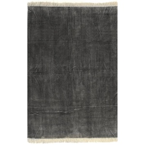 Covor Kilim, antracit, 160 x 230 cm, bumbac