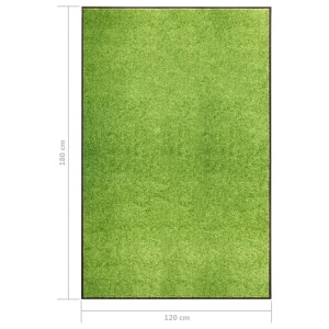 Covoraș de ușă lavabil, verde, 120 x 180 cm - Img 5