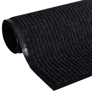 Covoraș de ușă, negru, 117 x 220 cm, PVC - Img 3