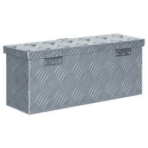 Cutie din aluminiu, 48,5 x 14 x 20 cm, argintiu - Img 3