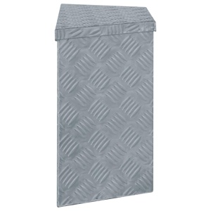 Cutie din aluminiu, 70 x 24 x 42 cm, formă trapez, argintiu - Img 2
