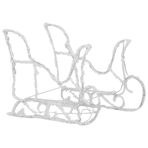 Decorațiune de Crăciun reni și sanie 240 leduri 130 cm acrilic - Img 5