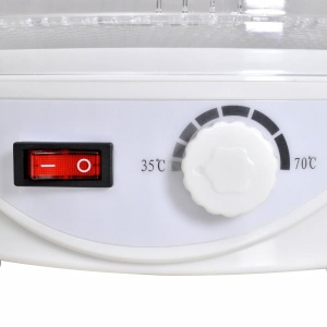 Deshidrator de alimente cu 6 tăvi rotund - Img 4