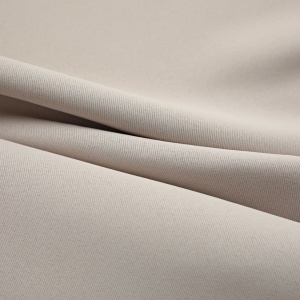 Draperii opace cu inele metalice, 2 buc., bej, 140 x 225 cm - Img 3