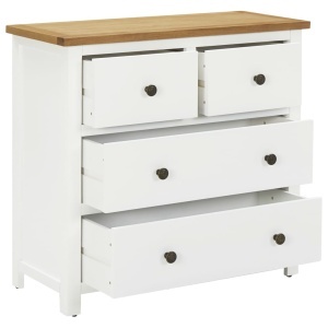 Dulap cu sertare, 80 x 35 x 75 cm, lemn masiv stejar - Img 2