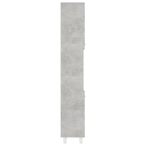 Dulap de baie, gri beton, 30 x 30 x 179 cm, PAL - Img 7