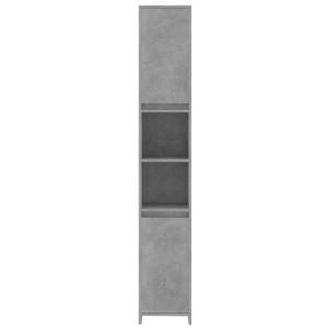 Dulap de baie, gri beton, 30 x 30 x 183,5 cm, PAL - Img 5