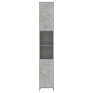 Dulap de baie, gri beton, 30 x 30 x 183,5 cm, PAL - Img 6