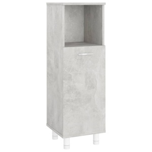 Dulap de baie, gri beton, 30 x 30 x 95 cm, PAL - Img 2