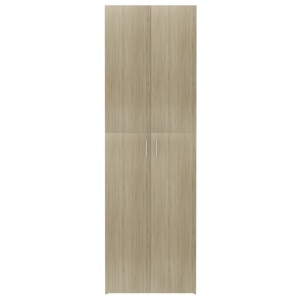 Dulap de birou, stejar Sonoma, 60x32x190 cm, PAL - Img 5