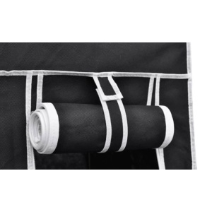 Dulap de haine pliabil, negru, 110 x 45 x 175 cm - Img 4
