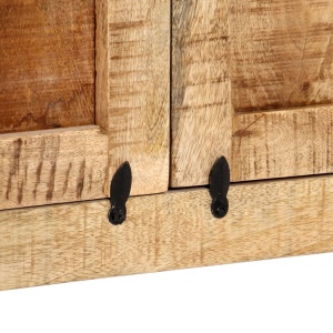 Dulap inalt, 100x40x175 cm, lemn masiv de mango - Img 7