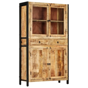 Dulap inalt, 100x40x175 cm, lemn masiv de mango - Img 10