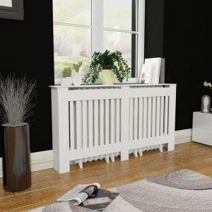 Dulap mască calorifer radiator din MDF 152 cm, alb