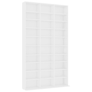 Dulap pentru CD-uri, alb, 102 x 23 x 177,5 cm, PAL - Img 2