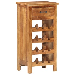 Dulap sticle de vin, 40x30x80 cm, lemn masiv de acacia - Img 10