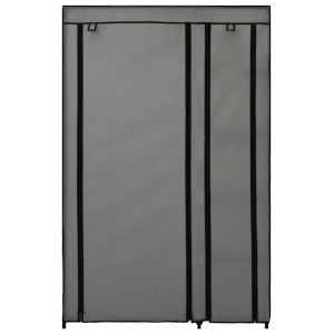 Dulapuri pliabile de haine 2 buc. gri 110x45x175 cm țesătură - Img 4