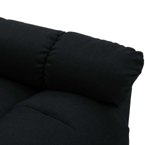 Fotoliu rabatabil, negru, material textil - Img 6