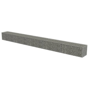 Gabion perete cu capace, 600 x 50 x 50 cm, oțel galvanizat - Img 3