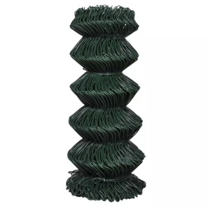 Gard de legătură din plasă, verde, 0,8 x 15 m, oțel galvanizat - Img 3