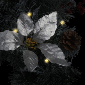 Ghirlandă de Crăciun cu becuri LED, verde, 2,7 m, PVC - Img 3