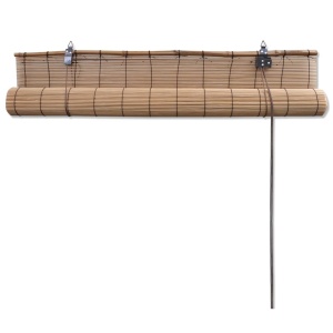 Jaluzea tip rulou, bambus, 150 x 160 cm, maro - Img 5