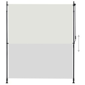 Jaluzea tip rulou de exterior, crem, 200 x 270 cm - Img 3