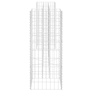 Jardinieră gabion in formă de H, 260 x 40 x 100 cm, sârmă oțel - Img 4