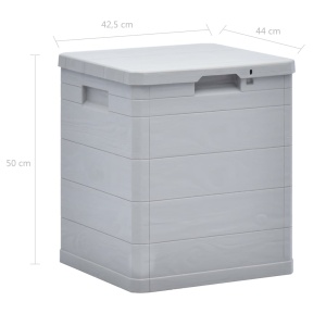 Ladă de depozitare pentru grădină, 90 L, gri deschis - Img 6