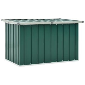 Ladă de depozitare pentru grădină, verde, 109 x 67 x 65 cm
