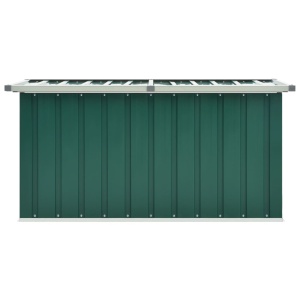 Ladă de depozitare pentru grădină, verde, 129 x 67 x 65 cm - Img 3