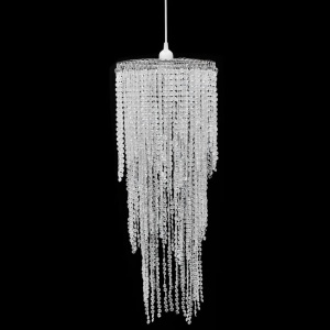 Lampă de tavan cu cristale 26 x 70 cm