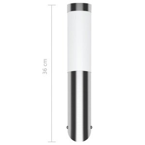 Lampă RVS rezistentă la apă pentru interior și exterior 6 x 36 cm - Img 10