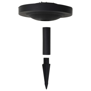 Lampă solară de exterior cu LED, 40 cm, RGB, sferic - Img 5