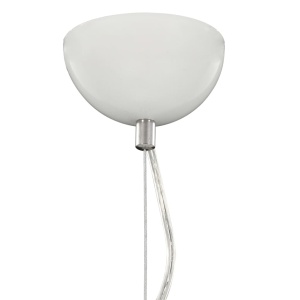 Lampă suspendată, alb și argintiu, Ø50 cm, E27 - Img 6
