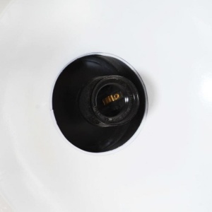 Lampă suspendată industrială, negru, 32 cm, E27 - Img 2