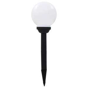 Lămpi solare de exterior cu LED, 8 buc., 15 cm, RGB, sferic - Img 2