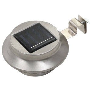 Lămpi solare de exterior LED, 12 buc., alb, 12 cm, rotund - Img 2
