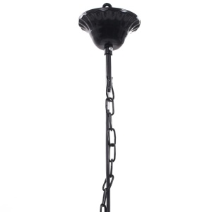 Lustră Cristal Artificial pentru 5 becuri Negru - Img 6