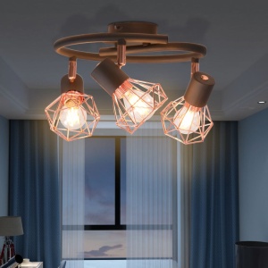 Lustră cu 3 becuri cu LED filament 12 W - Img 2
