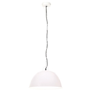 Lustră industrială vintage, 25 W, alb, rotund, 41 cm E27 - Img 4