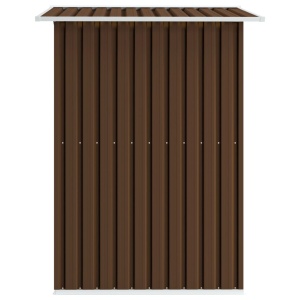 Magazie de grădină, maro, 204 x 132 x 186 cm, oțel - Img 5