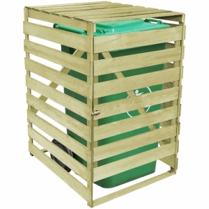 Magazie pubelă individuală, 240 L, lemn tratat - Img 3