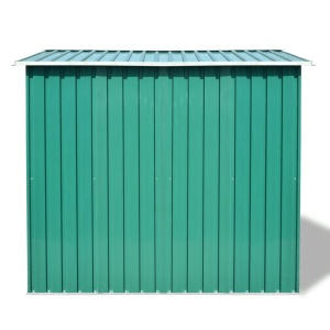 Magazie șopron metalic de grădină, 257 x 205 x 178 cm, verde - Img 8
