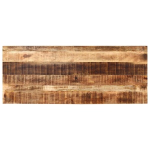 Masă bar, stil tractor, lemn masiv mango, roșu, 60x150x107 cm - Img 6