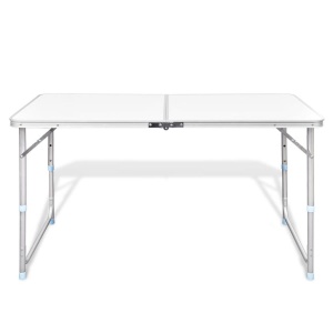 Masă camping din aluminiu reglabilă 120 x 60 cm - Img 3