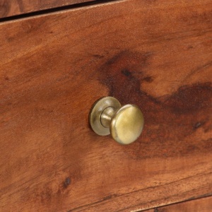 Masă consolă, 100x35x76 cm, lemn masiv de acacia - Img 3