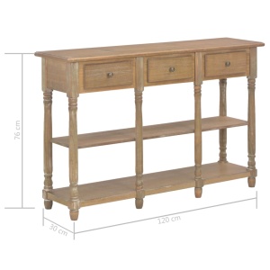 Masă consolă, 120 x 30 x 76 cm, MDF - Img 9