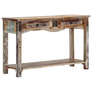 Masă consolă, 120 x 40 x 75 cm, lemn masiv reciclat - Img 9